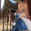 Having a great time exploring in the palace as princesses of the Joseon dynasty