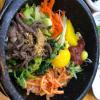 Mix, mix, gotta have my stone pot Bibimbap! 