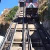The "ascensores," or outdoor elevators, going up!