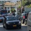 This is a picture of one of the "colectivos," or shared taxis, in Valparaiso