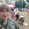 A group of women performed some really amazing traditional festival drum music