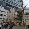 Walking in the back streets of Osaka, Japan
