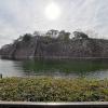The Osaka castle fortress, which still holds water