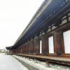 The outside of Kyoto Sanjusangendo; inside rest 1001 statues of Kannon, the Buddhist God of Mercy, all neatly lined up. It was built in 1164.