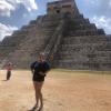 Me in front of the famous Mayan pyramid at Chichén Itzá