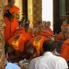 Once the ceremony is complete, the young monks move up one rank in the pagoda