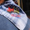 A man wears a traditional Fallas pañuelo, or handkerchief