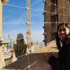 A view from a tower of the Sagrada Familia shows Gaudi's use of elements of nature, as the spires look like bunches of grapes