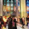 The inside of the Sagrada Familia shows Gaudi's love for color