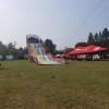 One of the many things to have fun with at the festival – a giant slide!