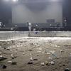 The aftermath of one of the bigger stages at the concert – maybe we should try to bring our own cups next time