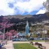 The weather in Andorra was super nice! There was snow in the mountains, but the valley where the capital is was so warm I didn't even need a jacket!