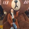 Ryan (the name of this bear) is the symbol of the Kakao Friends store; Kakao is the most used messaging application in Korea; Kakao Friends are the app's mascot characters