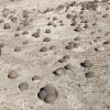 Mysterious rock formations called Cancha de Bochas (Bocce Ball Court) found at the bottom of the ancient lakebed