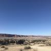 Can you see the red cliffs in the distance? 