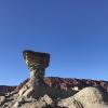 What do you think will happen eventually to the top of this rock formation called El Hongo (The Mushroom)?