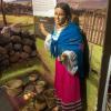 Traditional clothing worn by the native people of Quito; there are still some indigenous people living there today