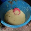 Large bucket of chilate to serve at the altar