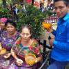 Achí locals drinking their "Chilate"