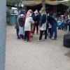 The initial "bailes" (dances) at one "cofradía" (religious association)