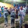 Dancers wear masks corresponding to spiritual animals