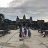 Standing in front of Angkor Wat