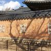 Walls of the buildings are decorative