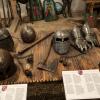 Armor and weapons in the armory of Predjama Castle