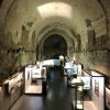 The insides of many castles now house museums or art exhibits like this one