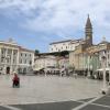 The main square in the Slovenian city of Piran, which was historically a Venetian town, so its architecture is very similar to Venice, especially the bell tower!