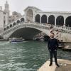 Me in front of the Rialto Bridge!