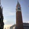 A view of St. Mark's Square, looking at the bell tower