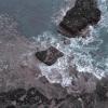 Looking down from 200 feet over the rocks and water felt dizzying!