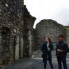 Tourists like us can still walk in and around the ruined cathedral