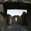 The ruins of a cathedral, or the central church where the bishop would stay