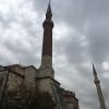 The minerets of the Hagia Sophia during a storm