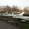 A collection of MiG's at the museum, which are unbelievably huge in person