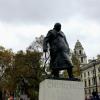 Winston Churchill statue in Parliament Square 