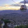 We got to see the sunset when we took the cable car back down from Parque Arví!