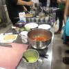 A chef from the culinary school at my university demonstrated how to cook mole blanco, tacos al pastor, and hot chocolate. 