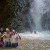 Swimming in a waterfall!