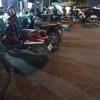 Mopeds and street food stalls