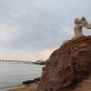 I thought this sculpture next to the ocean was very beautiful