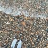 I loved walking on the rocky beach!