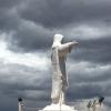 The Cristo Blanco (Statue of Christ) sits 26 meters above the city of Cusco