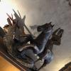 A lively battle between dragon and warrior...what do you think is the inspiration behind this statue?