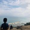 The view from the Sidi Bou Said neighborhood towards the Gulf of Tunis, where many fishermen bring in a daily catch 