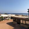 View of the Red Sea and mountains of Saudi Arabia in the distance