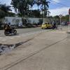 Examples of typical Cali transit: motorcycles and taxis