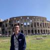 In front of the Colosseum in Rome, Italy